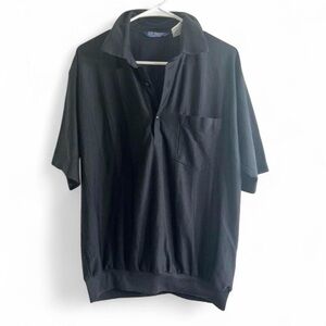 LD Sport Men’s Collared Black Shirt Size Large